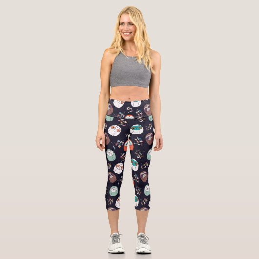 Lazy Sloth Capri Leggings (Vorderseite)