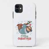Lazy Sloth Christmas Case-Mate iPhone Hülle (Rückseite)