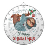 Lazy Sloth Christmas Dartscheibe (vorne)