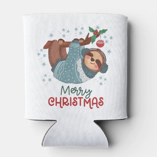Lazy Sloth Christmas Dosenkühler (Rückseite)