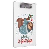 Lazy Sloth Christmas Klemmbrett (Rechts)
