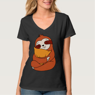 Lazy Sloth Cuddles Pillow Niedliche Schlampe mit T-Shirt
