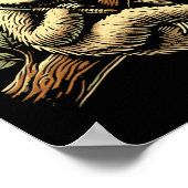 Lazy Sloth Dminton Player Shuttle 1 Poster (Ecke)