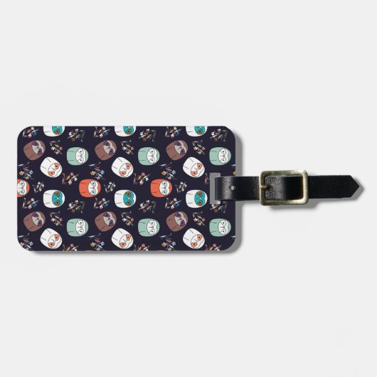 Lazy Sloth Gepäckanhänger (Vorderseite horizontal)