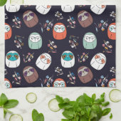 Lazy Sloth Geschirrtuch (Gefaltet)