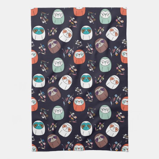 Lazy Sloth Geschirrtuch (Vertikal)