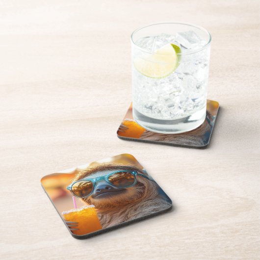 Lazy Sloth Getränkeuntersetzer (Rechte Seite)