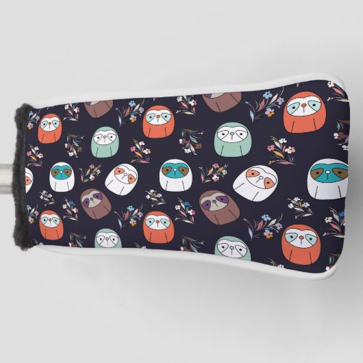 Lazy Sloth Golf Headcover (Vorderseite)