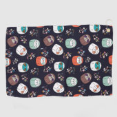 Lazy Sloth Golfhandtuch (Horizontal)