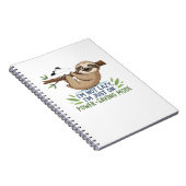 Lazy Sloth, I'm not lazy I'm just on power-saving  Notizblock (Rechte Seite)