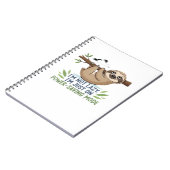 Lazy Sloth, I'm not lazy I'm just on power-saving  Notizblock (Linke Seite)