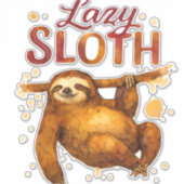Lazy Sloth in Alcohol Ink Classic T-Shirt Aufkleber (Vorderseite)