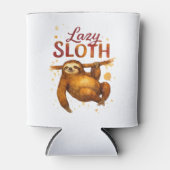 Lazy Sloth in Alcohol Ink Classic T - Shirt Dosenkühler (Vorderseite)