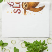 Lazy Sloth in Alcohol Ink Classic T-Shirt Geschirrtuch (Gefaltet)