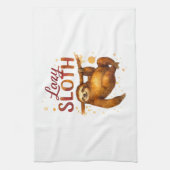Lazy Sloth in Alcohol Ink Classic T-Shirt Geschirrtuch (Vertikal)