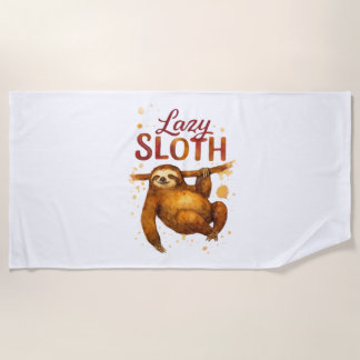 Lazy Sloth in Alcohol Ink Classic T-Shirt Strandtuch