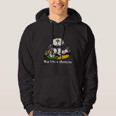 Lazy Sloth Karate Hoodie (Vorderseite)