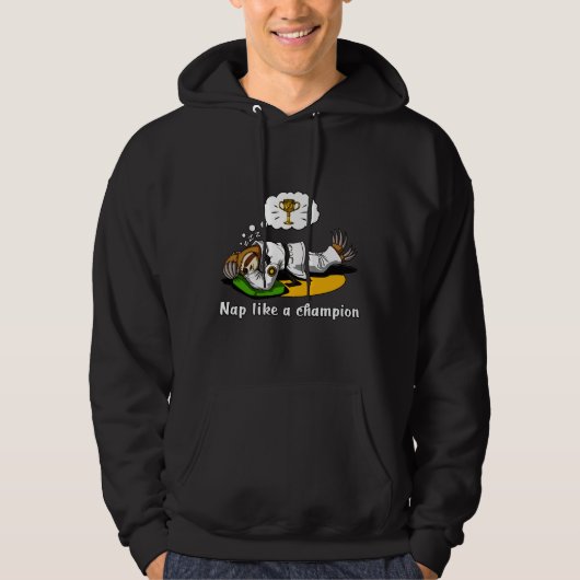 Lazy Sloth Karate Hoodie (Vorderseite)