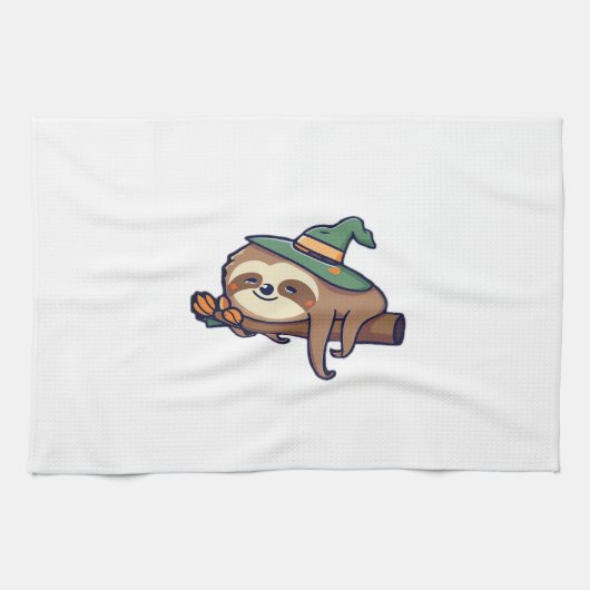 lazy sloth kawaii Classic T-Shirt Geschirrtuch (Horizontal)