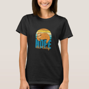 Lazy Sloth Nicht O D A Y Sunset Graphic Nope T-Shirt