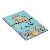 Lazy Sloth Personalisiert Notebook & Journal Notizblock (Rechte Seite)