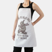 Lazy Sloth Retro Bike Cartoon Schürze (InSitu)