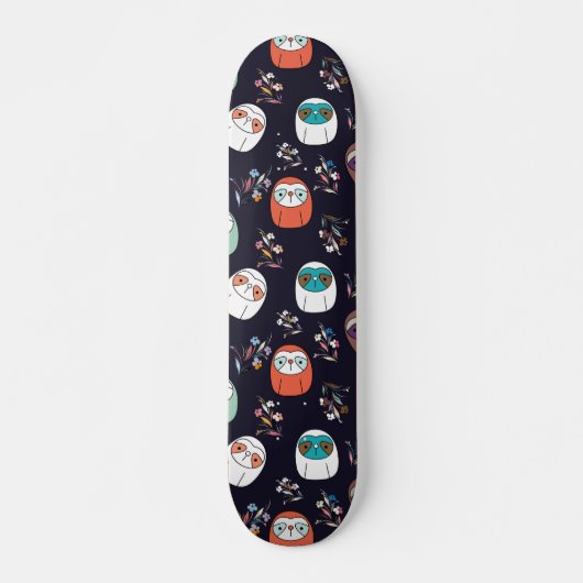 Lazy Sloth Skateboard (Vorne)