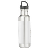 Lazy sloth sleeping on a branch cartoon edelstahlflasche (Rückseite)