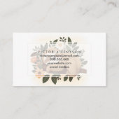 Lazy sloth sleeping on a branch cartoon visitenkarte (Rückseite)