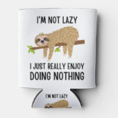 Lazy Sloth tut nichts Dosenkühler (Vorderseite)