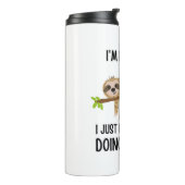 Lazy Sloth tut nichts Thermosbecher (Nach links gedreht)