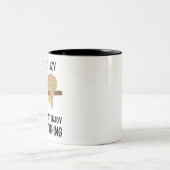 Lazy Sloth tut nichts Zweifarbige Tasse (Mittel)