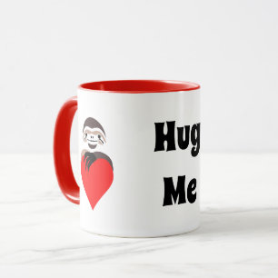 Lazy Sloth umarmt eine rote Liebe Tasse