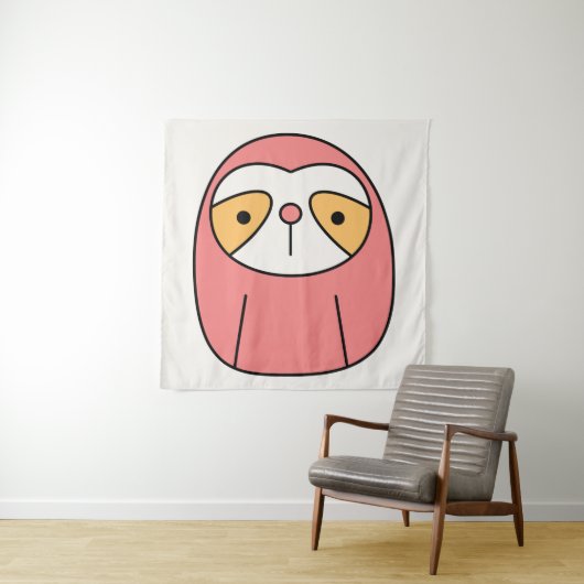 Lazy Sloth Wandteppich (Beispiel)