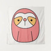 Lazy Sloth Wandteppich (Vorderseite)