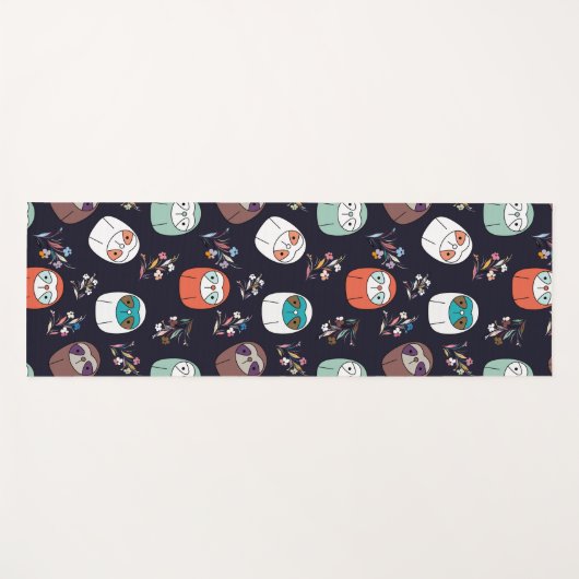 Lazy Sloth Yogamatte (Vorderseite (Horizontal))