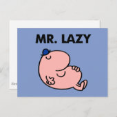 Lazy Snoozing Away Postkarte (Vorne/Hinten)