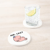 Lazy Snoozing Away Sandstein Untersetzer (Seite)