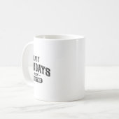 Lazy Sonntage sind meine Valentine Funny Relaxhum Kaffeetasse (Vorderseite Links)
