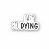 Lazy Studies, trendy ästhetisch Aufkleber (Vorderseite)