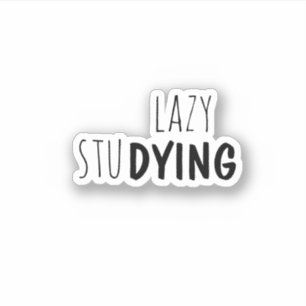 Lazy Studies, trendy ästhetisch Aufkleber