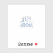 Lazy Sunday, ästhetische Aufkleber (Blatt)