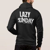 Lazy Sunday Basic Zip up B&W mit Backhoodie Hoodie (Rückseite)
