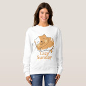 "Lazy Sunday, Happy Heart Sweatshirt (Vorne ganz)