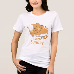 "Lazy Sunday, Happy Heart" T - Shirt