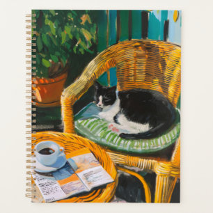 Lazy Sunday Morning   Gemütliches Cat & Coffee-Gem Planer