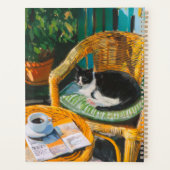 Lazy Sunday Morning | Gemütliches Cat & Coffee-Gem Planer (Rückseite)