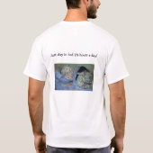 Lazy Teddy Bear Reinigungs-Shirt T-Shirt (Rückseite)