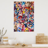 Lazy town Collage Poster (Küche)