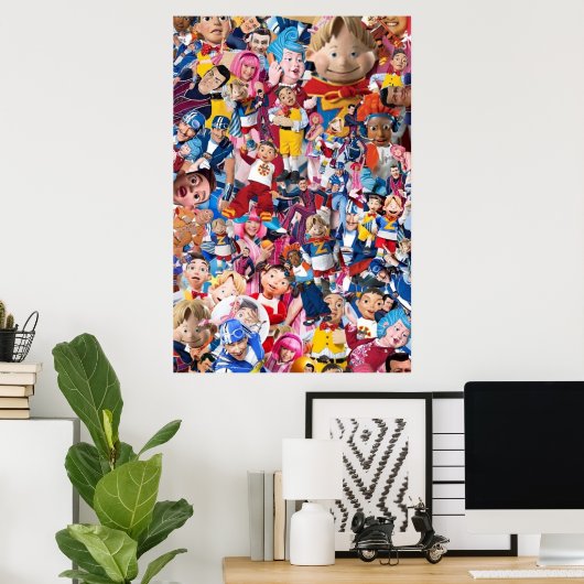 Lazy town Collage Poster (Heimbüro)